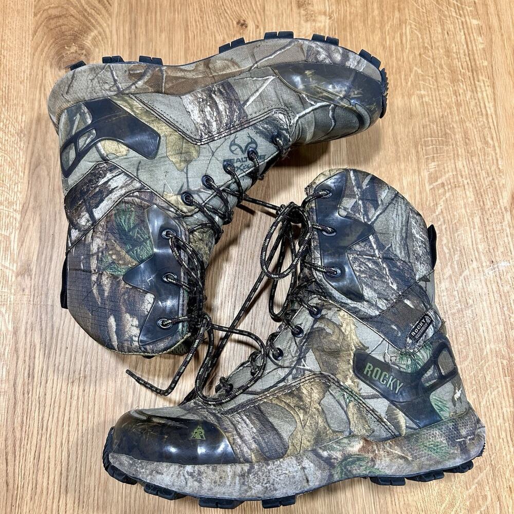 Rocky Sport Pro Hunting Boots Men's 8.5 Waterproof 400g Thinsulate Camouflage